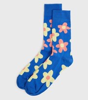 New Look Blue Floral Socks